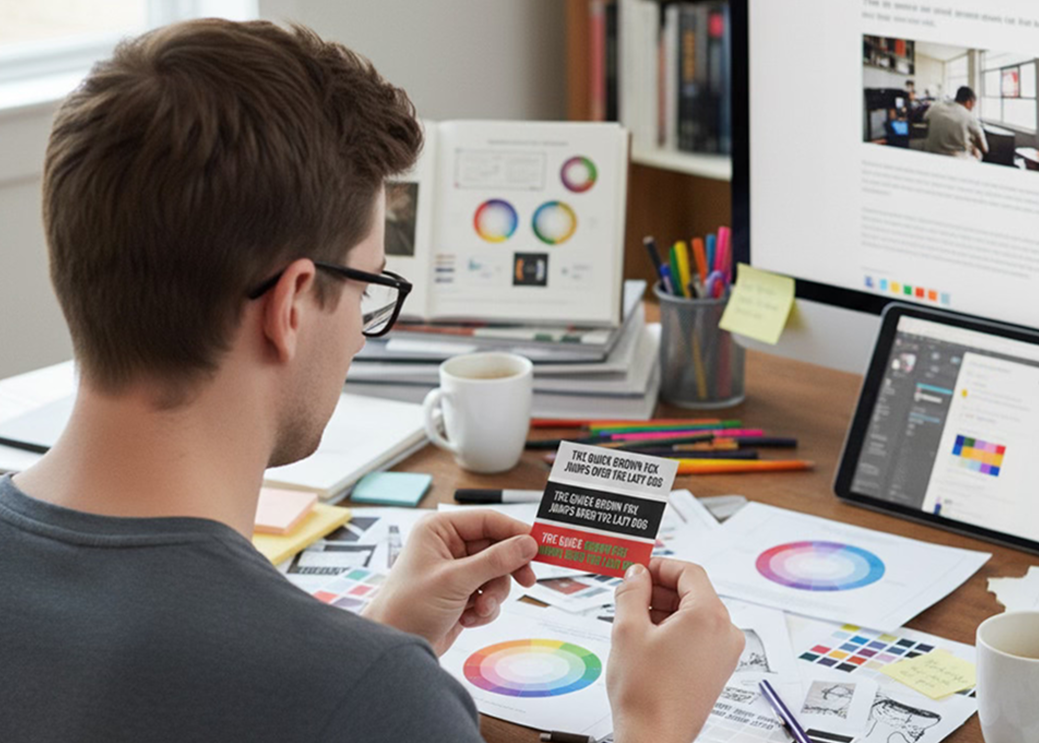 Professionele typografische hiërarchie voor grootformaat affiches