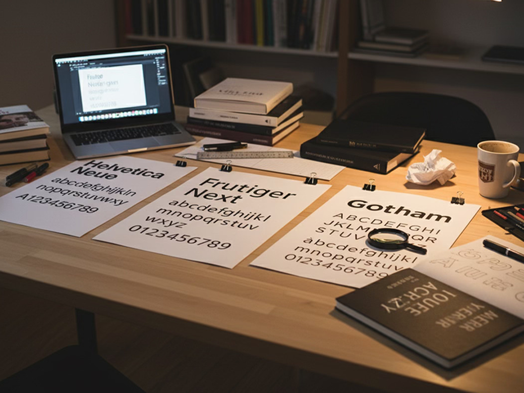 Leesbare B2B marketingposter met moderne sans-serif