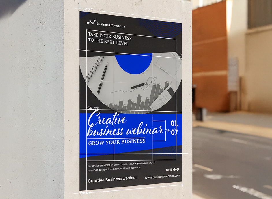 Voorbeeld van elegante serif-lettertypen voor bedrijven.