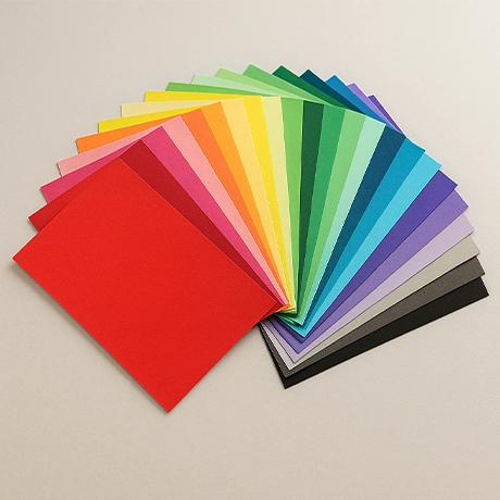 Papiers à lettre avec couleurs spéciales