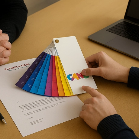Papiers à lettre avec couleurs spéciales