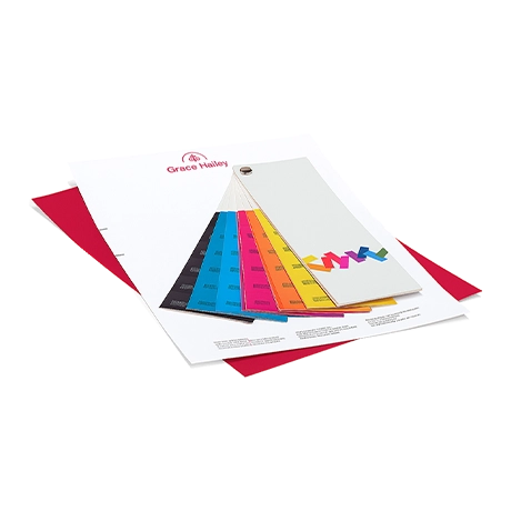 Papier à lettre avec couleurs spéciales personnalisé