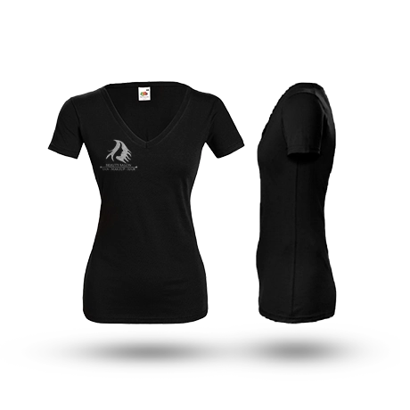 T-shirts basiques femme avec encolure en V