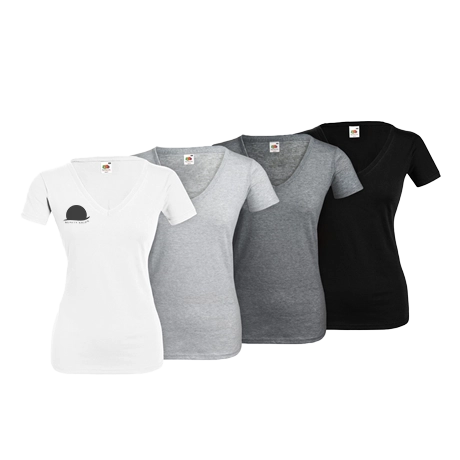 T-shirt femme col V personnalisable