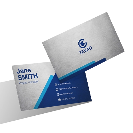 Carte de visite en matériau premium professionnel
