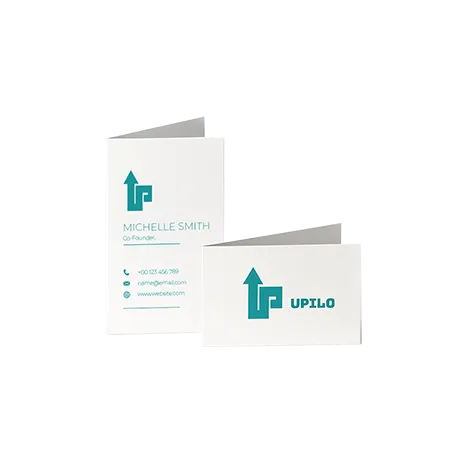 Carte de visite pliable au format classique