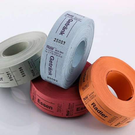 Rouleaux de tickets d'entrée
