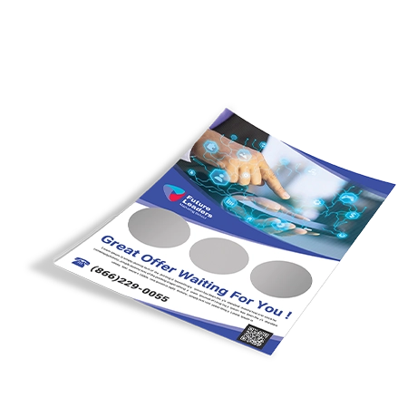 Flyers avec zones à gratter personnalisables