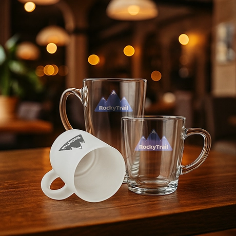 Tasses en verre