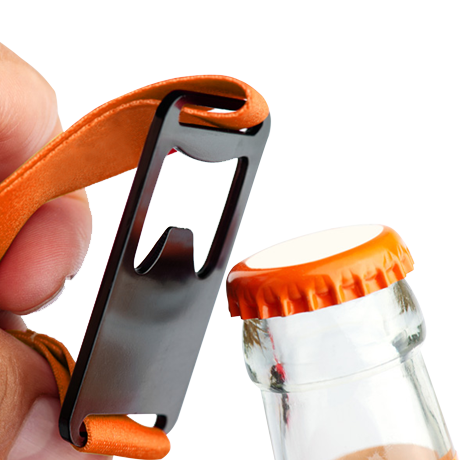 Lanyards met karabijnhaak en flesopener