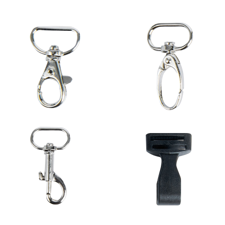Lanyards met klikgesp en veiligheidssluiting