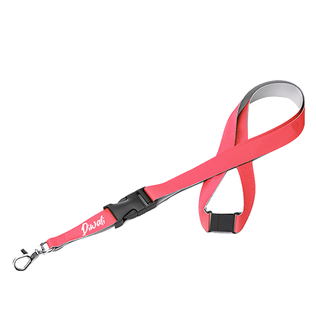 Lanyards met klikgesp en veiligheidssluiting