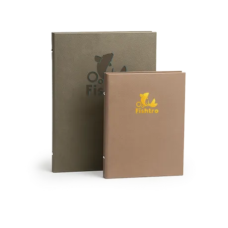 Carte de menu avec couverture rigide pour restaurant