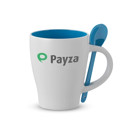 Tasse personnalisée avec cuillère intégrée