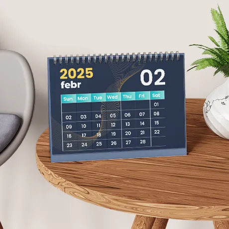 Calendriers de table avec spirale
