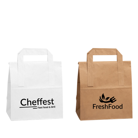 Sacs en papier pour restauration à emporter