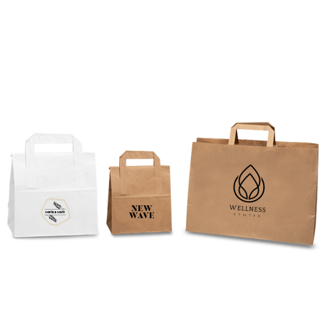 Sac en papier pour restauration à emporter