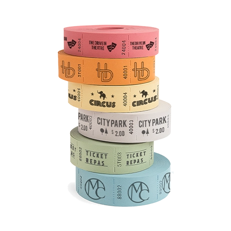 Rouleaux de tickets