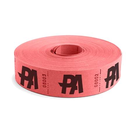 Rouleaux de tickets personnalisés